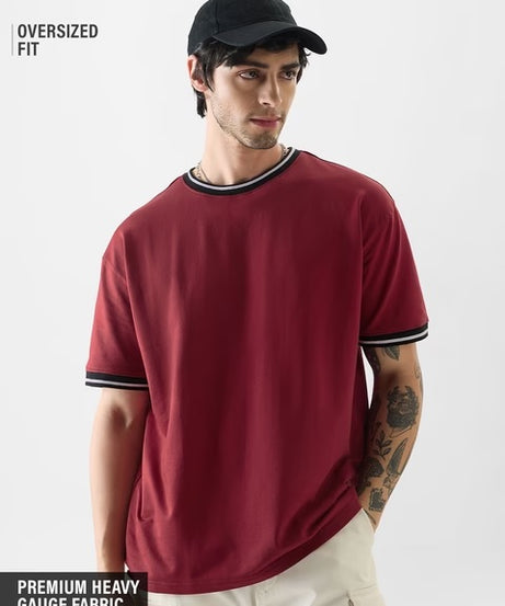 Brick Red Oversized T-Shirts