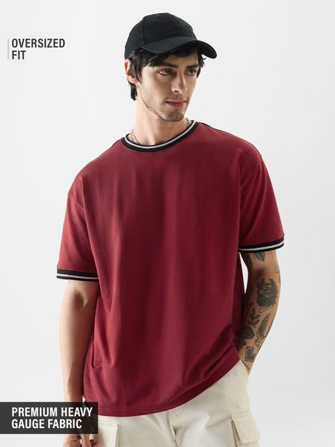 Brick Red Oversized T-Shirts