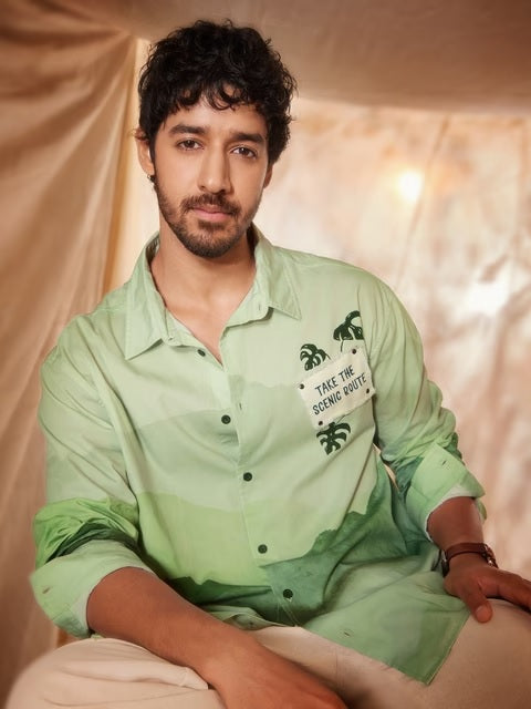 Bloom Scenic Route Men Relaxed Shirts