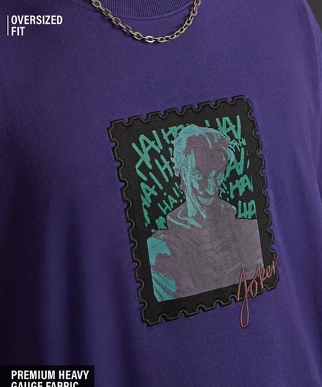 DC Joker Patch Oversized T-Shirts
