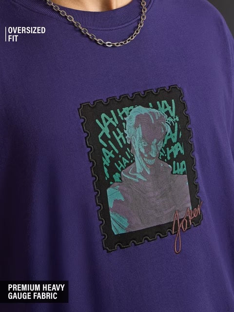 DC Joker Patch Oversized T-Shirts
