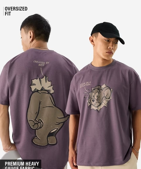 Tom & Jerry Sticky Situation Oversized T-Shirts