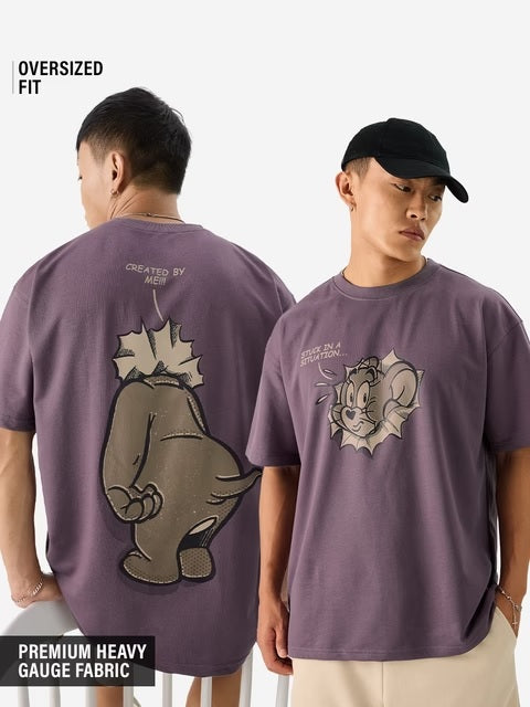 Tom & Jerry Sticky Situation Oversized T-Shirts