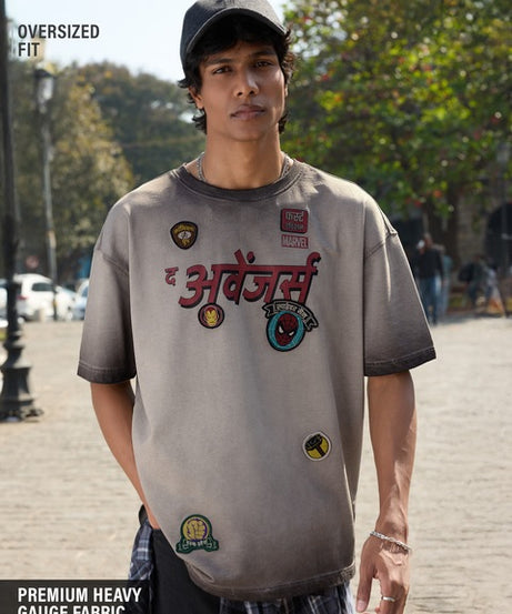 Avengers  Desi Comics Oversized T-Shirts