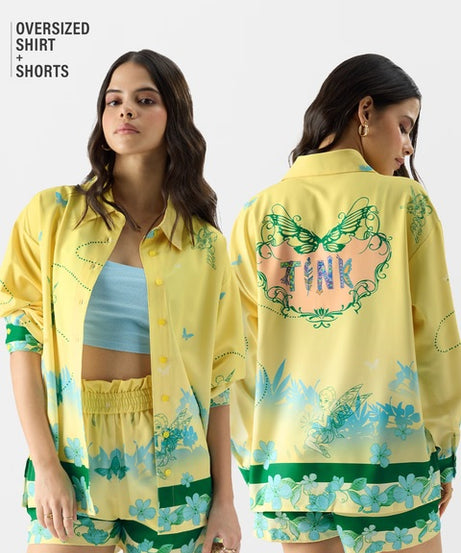 Tinker Bell Touch of Magic Women Boyfriend Shirts