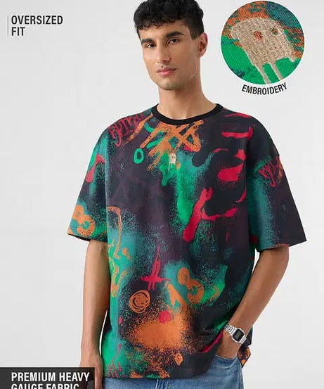 Street Graffiti Oversized T-Shirts
