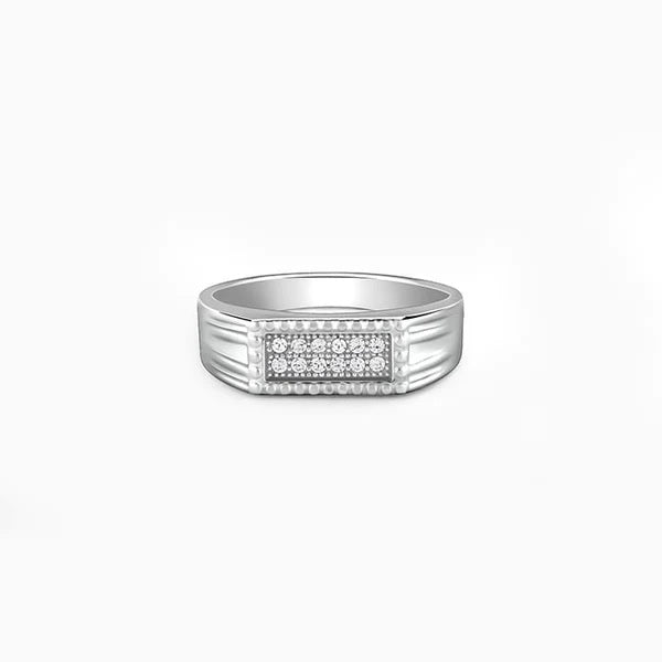 Silver Modern Simplicity For Him