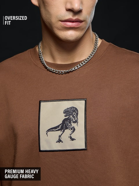 Jurassic World T-Rex Footprint Oversized T-Shirts