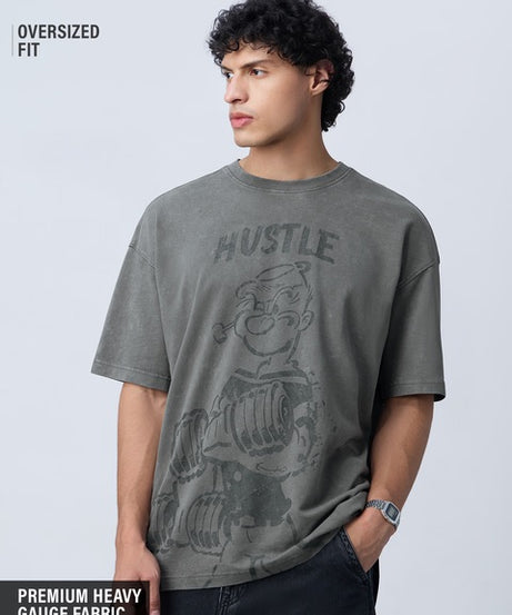 Popeye Hustle Oversized T-Shirts