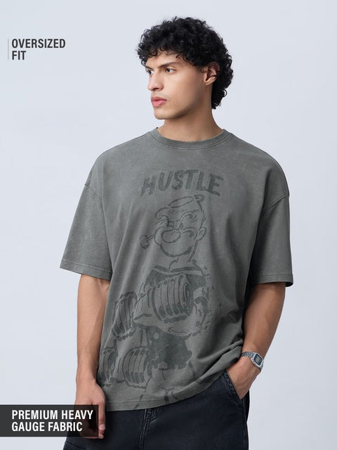 Popeye Hustle Oversized T-Shirts