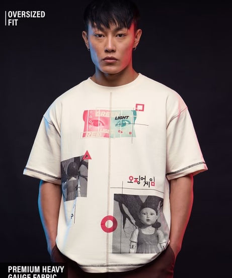 Squid Game Let's Play Oversized T-Shirts