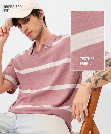 Textured Polo Quartz Oversized Polos