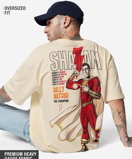 Shazam  Billy Batson Oversized T-Shirts
