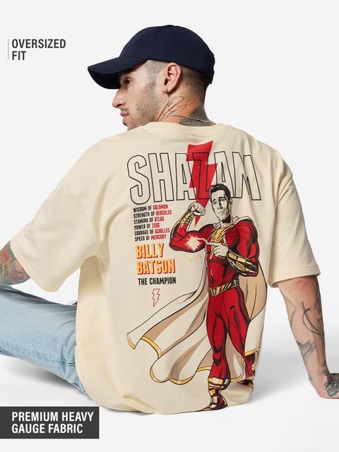 Shazam  Billy Batson Oversized T-Shirts