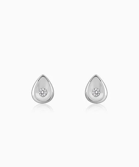 Silver Small Tear Drop Earrings