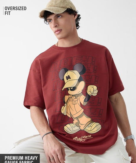 Mickey Mouse Obey Oversized T-Shirts