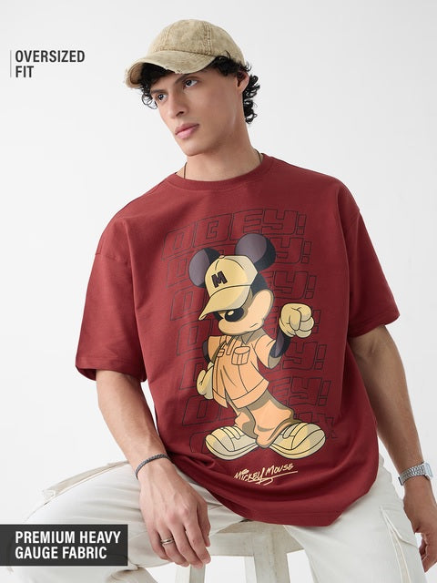 Mickey Mouse Obey Oversized T-Shirts