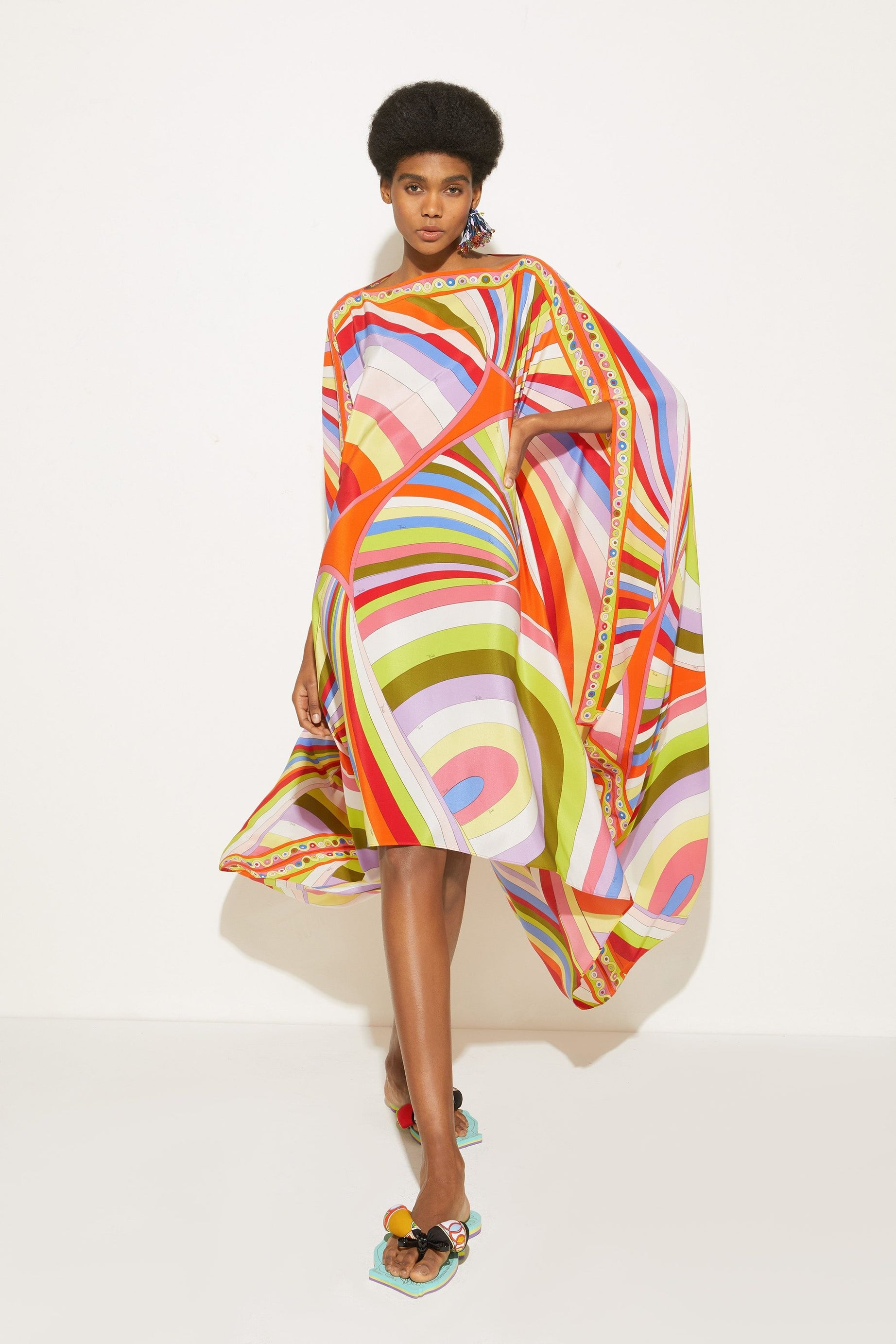 Printed Multi Color Caftan  For Women's Long Kaftan