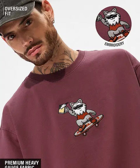 Beer Doggo Oversized T-Shirts