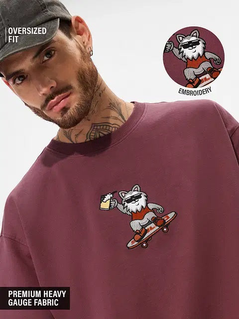 Beer Doggo Oversized T-Shirts