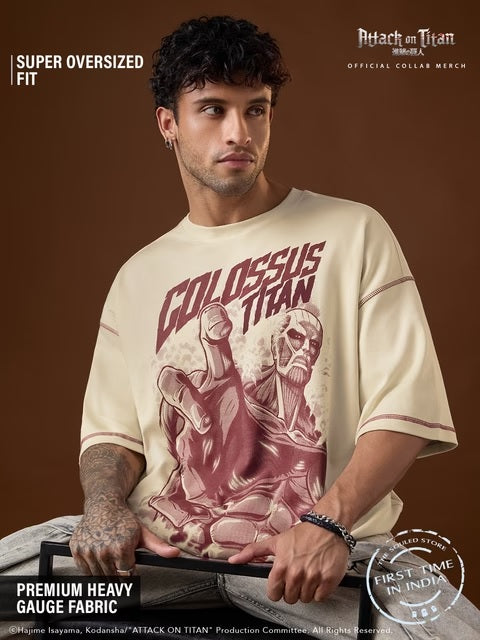 Attack On Titan Colossus Super Oversized T-Shirts