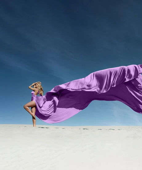 Flying Dress For Photoshoot Asymmetrical Flying Dress Engagement Dress