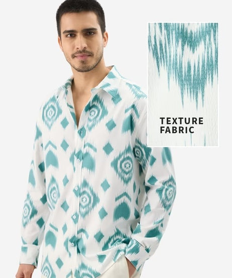 Indie Pattern Men Textured Shirts