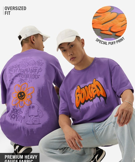 TSS Originals Purple Oversized T-Shirts