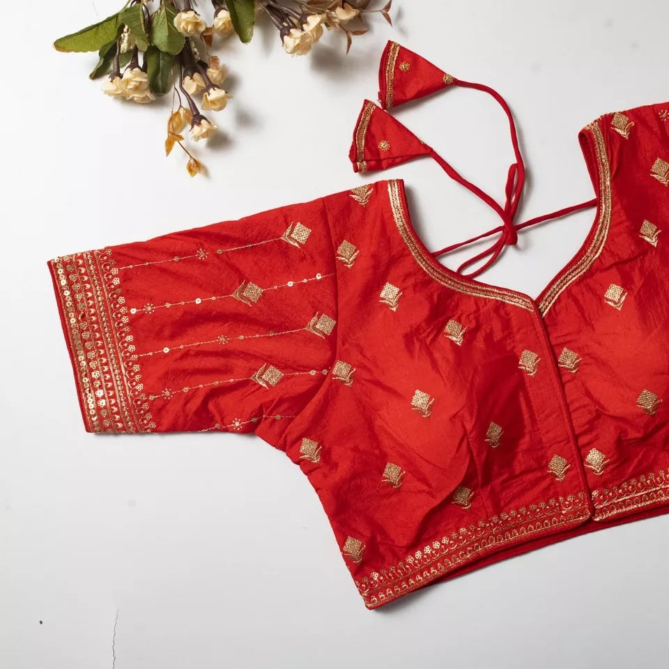 Vibrant Silk Blouse For Women's