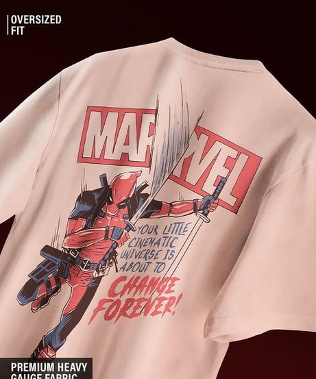 Deadpool Change Forever Oversized T-Shirts