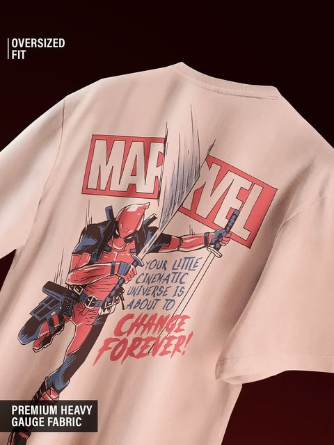 Deadpool Change Forever Oversized T-Shirts