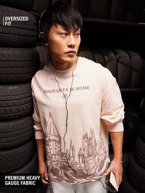 Hogwarts Is Home Oversized Full Sleeve T-Shirts