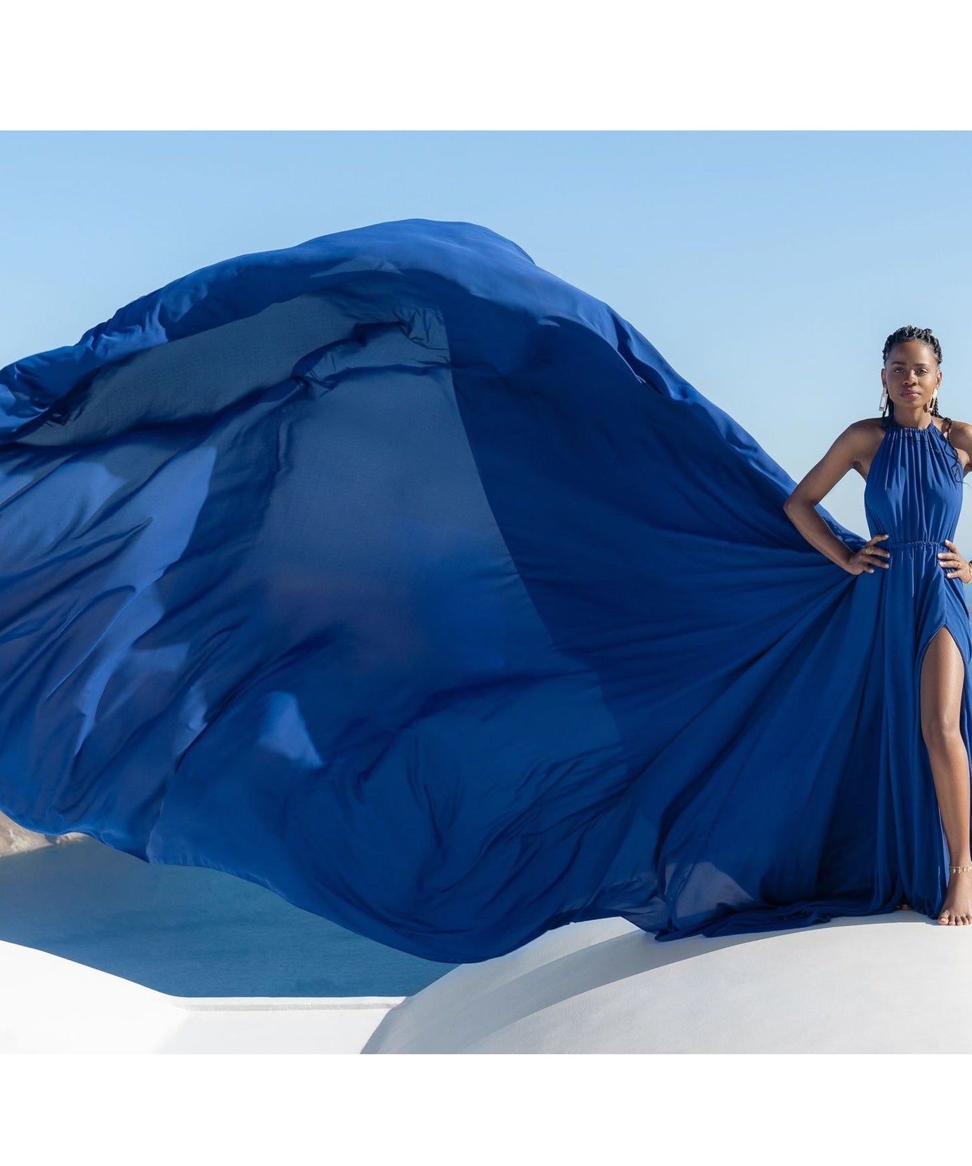Long Flying Dress, Santorini Flying Dress, Long Train Dress