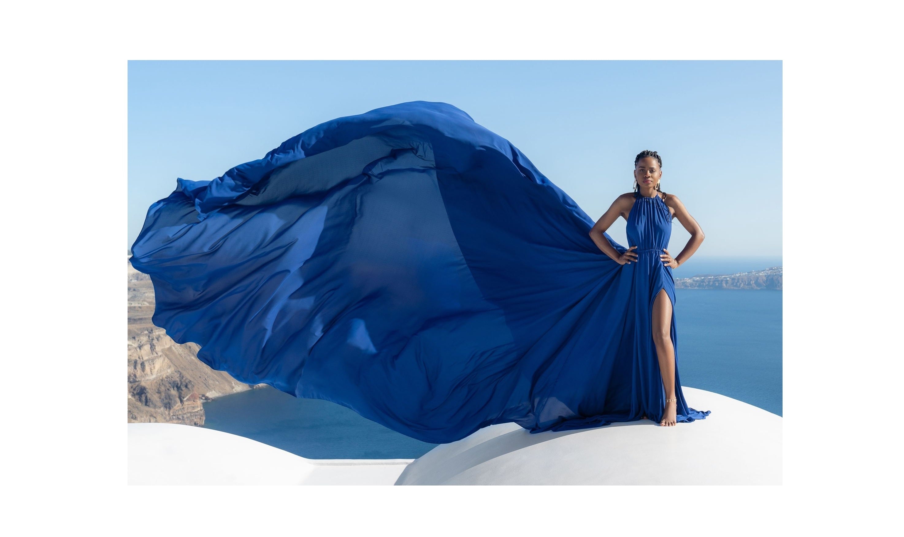 Long Flying Dress, Santorini Flying Dress, Long Train Dress