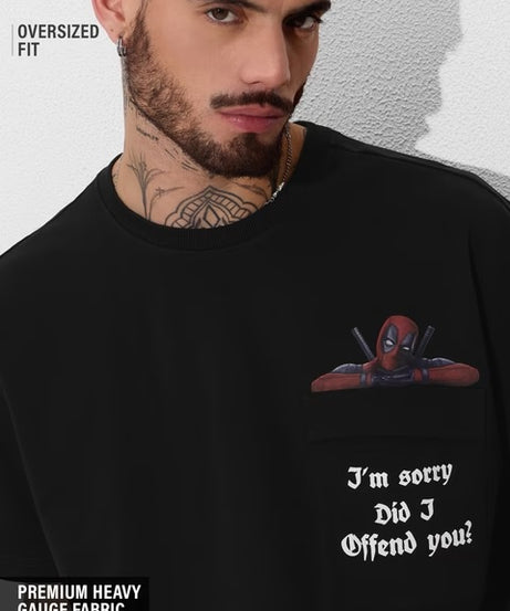 Deadpool Pocket Pool Oversized T-Shirts