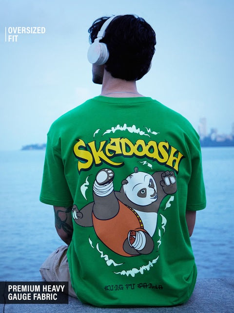 Kung Fu Panda Skadoosh Oversized T-Shirts