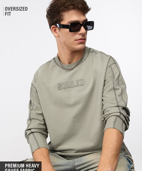 Urban Fog Oversized Full Sleeve T-Shirts