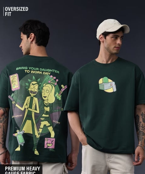 Rick & Morty Wait Longer Oversized T-Shirts