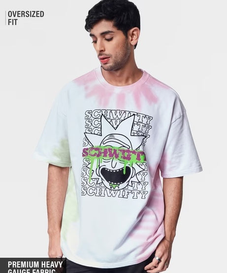 Rick And Morty Schwifty Oversized T-Shirts