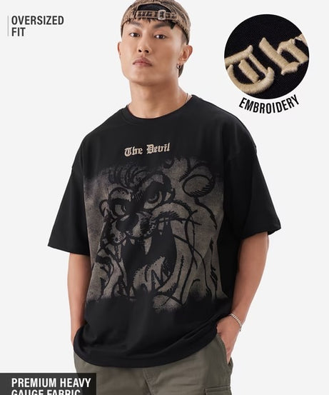 Looney Tunes Taz Outburst Oversized T-Shirts