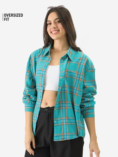 Plaid Ember Women Boyfriend Shirts