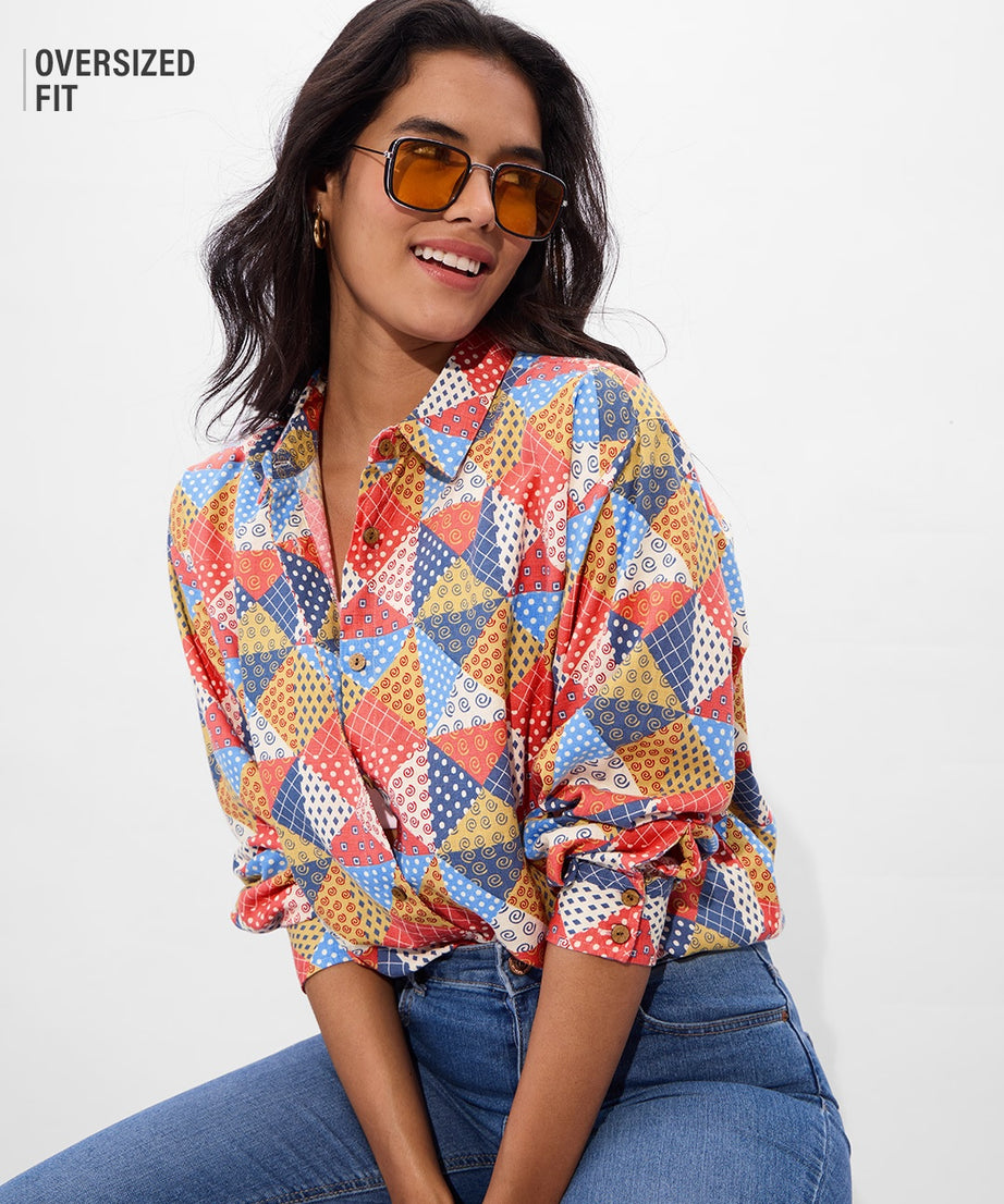 TSS Originals Prism Women Boyfriend Shirts