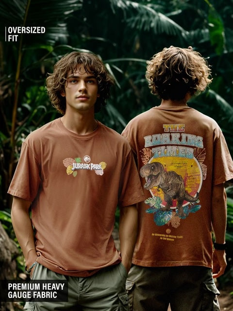 Jurassic Park Roaring Times Oversized T-Shirts