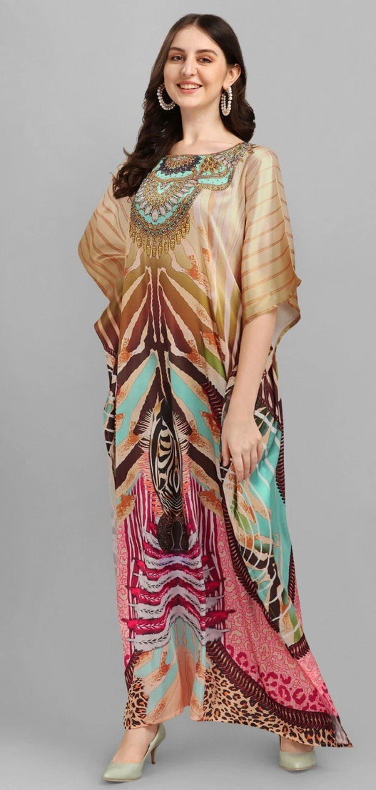 Kaftan Dresses for Women Print Kaftan Beach Dress Swimsuit Cover Up