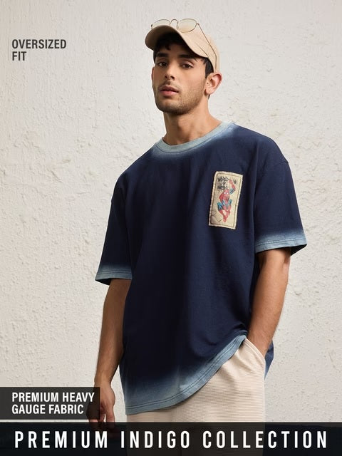 Spray Effect Spider-Man World Of Webs Oversized T-Shirts