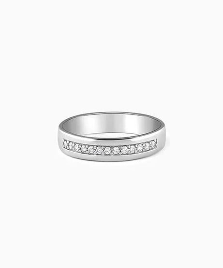 Silver Simple Serenity Men's Ring