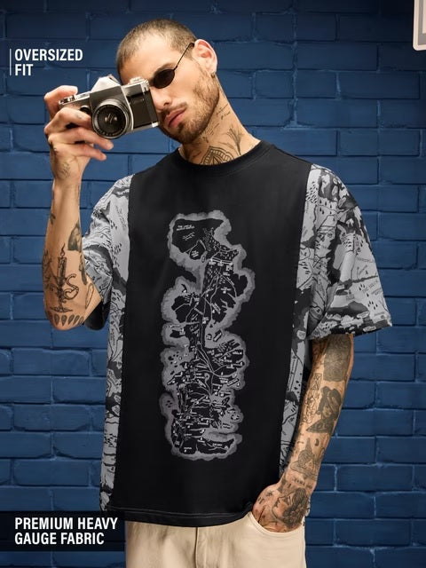 House Of Dragon Map Oversized T-Shirts