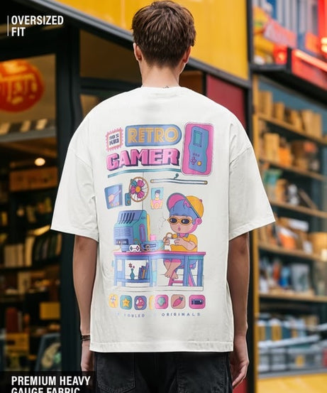 Retro Gamer Oversized T-Shirts