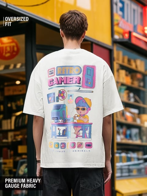 Retro Gamer Oversized T-Shirts