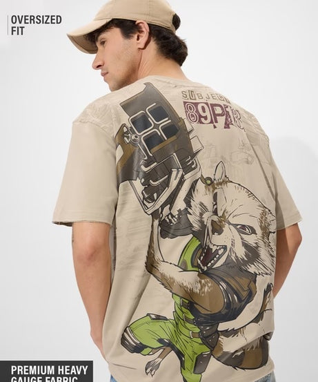 GOTG  Rocket Oversized T-Shirts